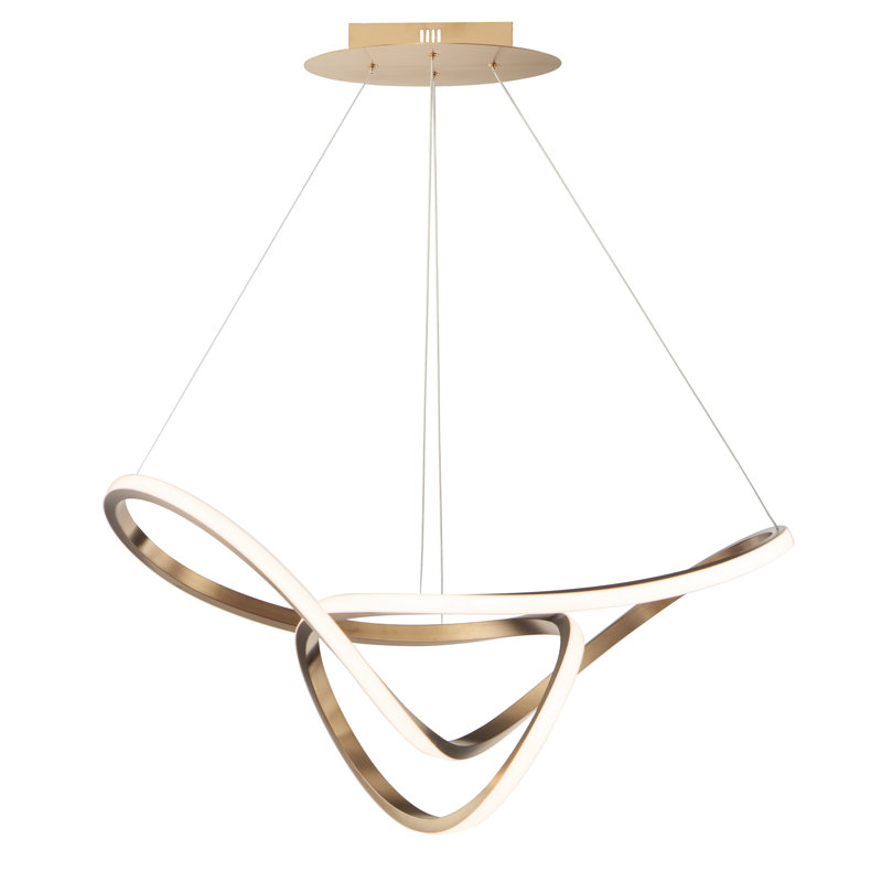 Luminaire suspendu champagne 1 lumière