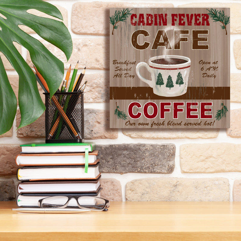 "Epic Graffiti" Cabin Fever Cafe "par Fiona Stokes-Gilbert, art mural sur toile, 12 po x 12 po, H 12 po x l 12 po