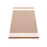Edit Plaid Area Rug in Brick; Vanilla; Linen