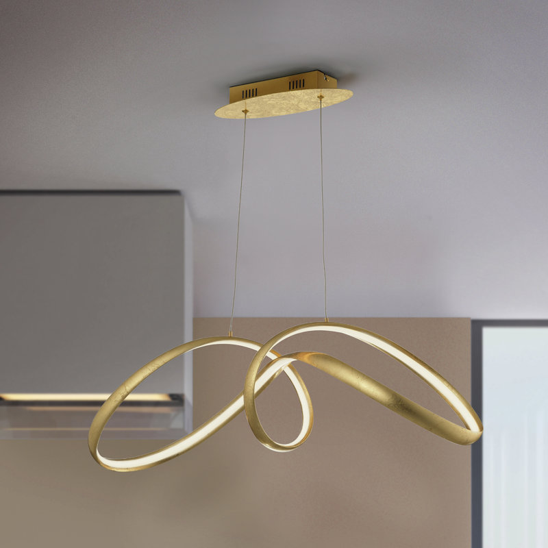 Balance 1 - Light LED Geometric Pendant, Gold