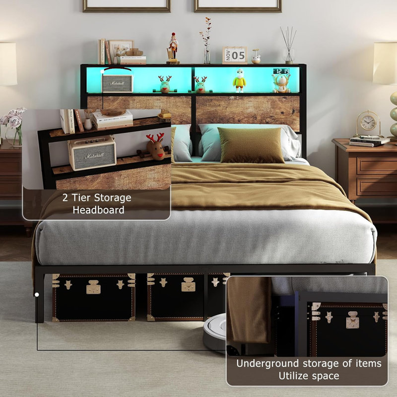 Metal Bed, Kingsize (5')