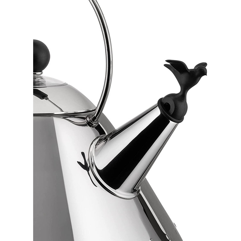 Whistling Kettle, Black, 8.07″ H x 7.88" W
