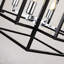 Lustre cage géométrique noir 8 lumières, hauteur réglable-128940661