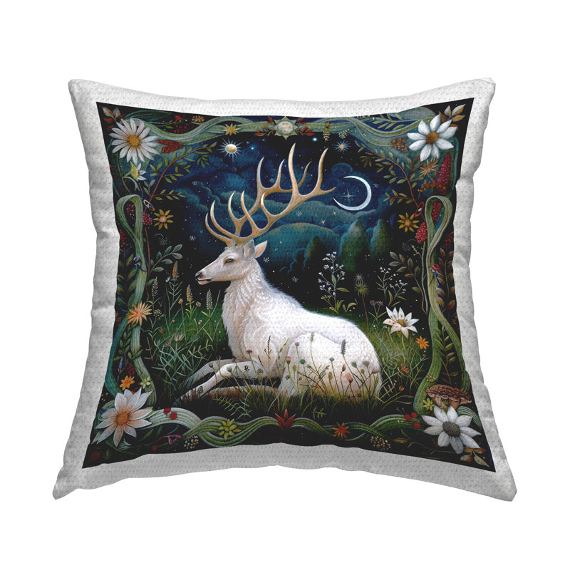 Coussin d'extérieur White Deer