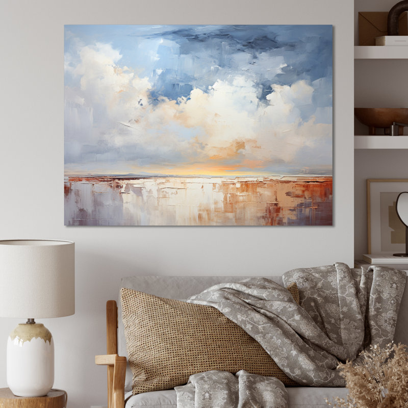 Clouds Landscape Canopy Collage I - Clouds Wall Art, Wrapped Canvas, 12" H x 20" W x 1" D