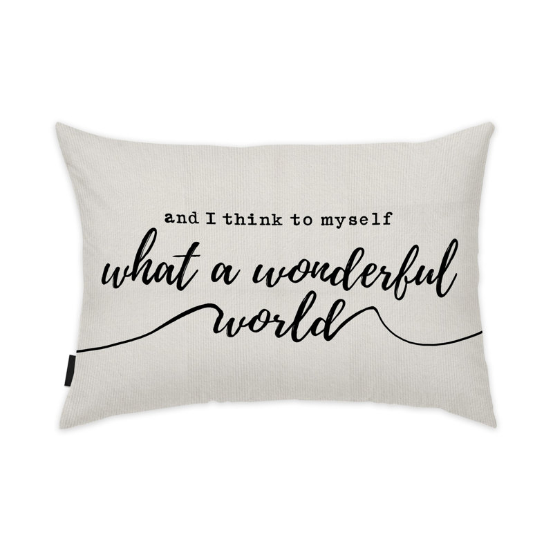 Inspirational Rectangular Pillow Cover & Insert