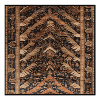 Tapis brun lavable à la machine
