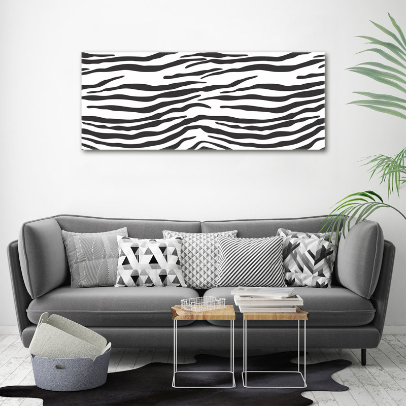 Zebra Background - Wrapped Canvas Print