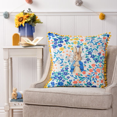 Peter Floral Multicolour Square Throw Cushion