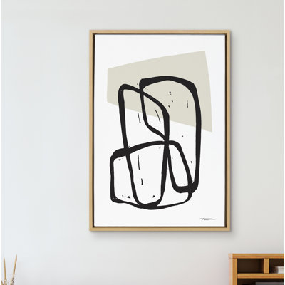 «Entangled Neutral» par déclaration sur toile encadrée
