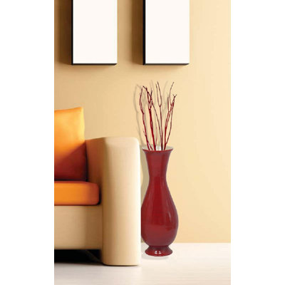 Roberte Tall Modern Decorative Floor Vase: Handmade, Natural Bamboo Finish, Contemporary Home Décor