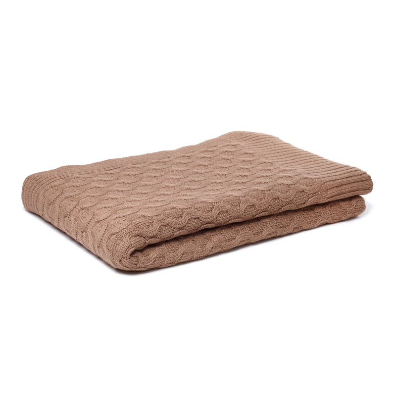 Theo Texture Alpaca Throw, Camel