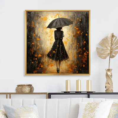 " Fashion Woman With Umbrella III "