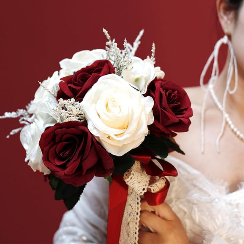 Bouquet de mariage, Rouge