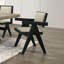 Chaises de salle à manger avec accoudoirs 2 pièces Contemporary-1342114615