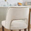 Ensemble de 2 chaises de salle à manger en bois, chaise de salle à manger rembourrée en tissu moderne, chaise de ferme pour salle à manger-715645619