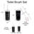 Evideco Plastic Toilet Brush And Holder-87184420