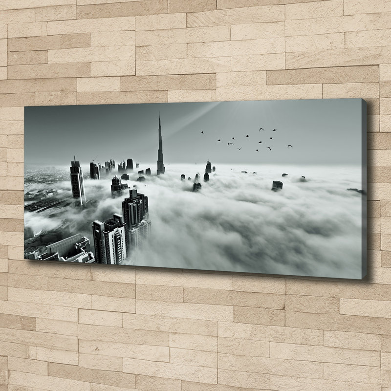 Fog Over Dubai - Wrapped Canvas Print
