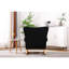 Chaise berçante de style Mid-Century avec velours fin et pieds en bois, pour chambre à coucher, capacité de poids de rembourrage élégant et confortable de 250 lb-2031801485