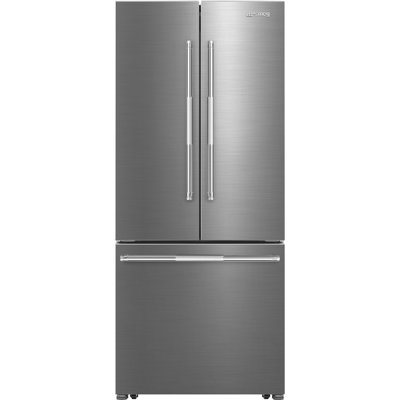 30" Freestanding FD W/Handles, Auto Ice Maker