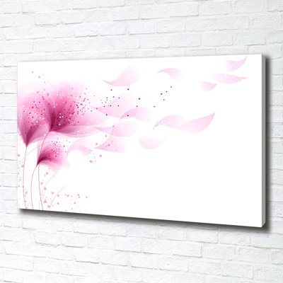 Pink Flower 1 Piece Wall Art on Canvas