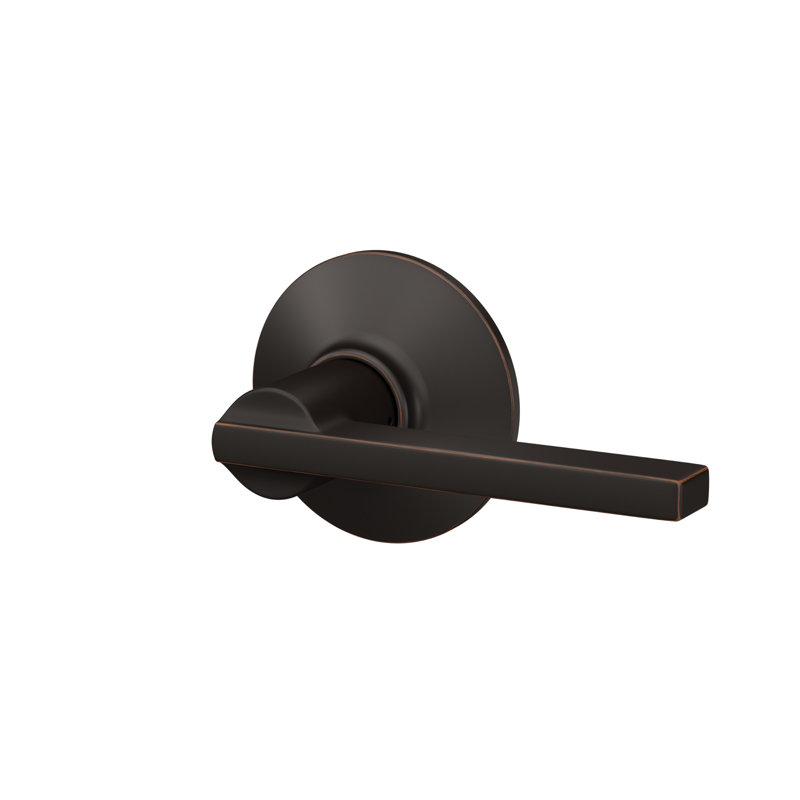 Latitude Lever Hall and Closet Lock, Aged Bronze