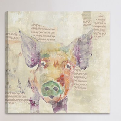 Farm Collage III - Wrapped Canvas Print