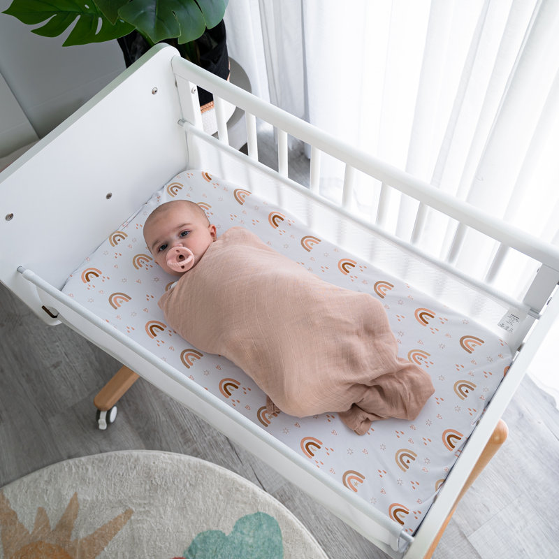 Blush Muslin Cotton Baby Swaddle Blanket, 47 x 47 Inches