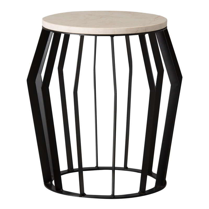 TABOURET Theresia / TBL, noir avec granite 21 po x 22 po