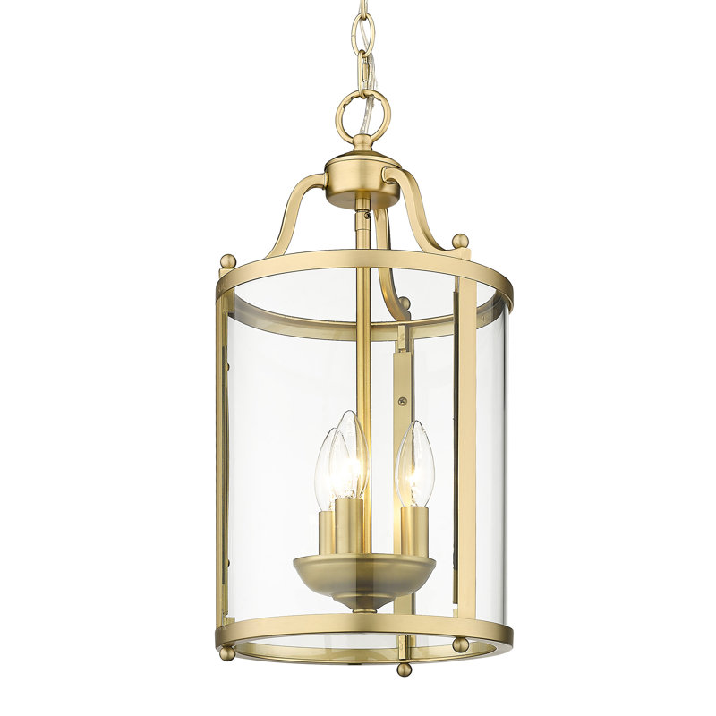 Aarav 3 - Light Lantern Pendant, Brushed Champagne Bronze