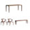 All solid wood multifunctional table set
