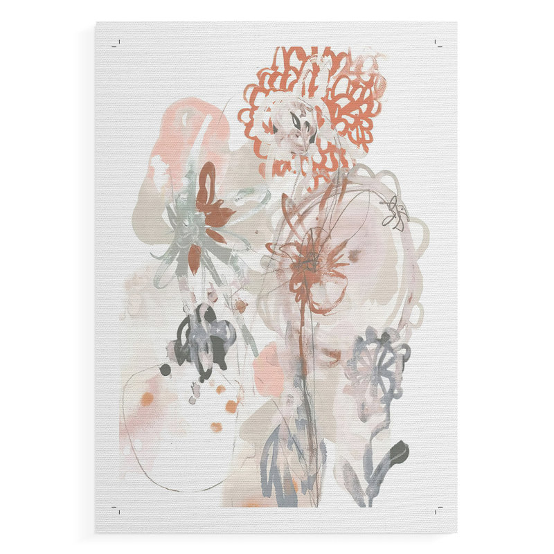 Petal Drift III - Impression sur toile seulement - NON CADRE, H 36 po x l 24 po