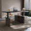 Modern Light Luxury L-Shaped Grey Sintered Stone Electric Height Adjustable Standing Desk with Large Storage Cabinet-1286017738-1286017750