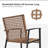 2 - Person Patio Loveseat With Coffee Table And Beige Cushions