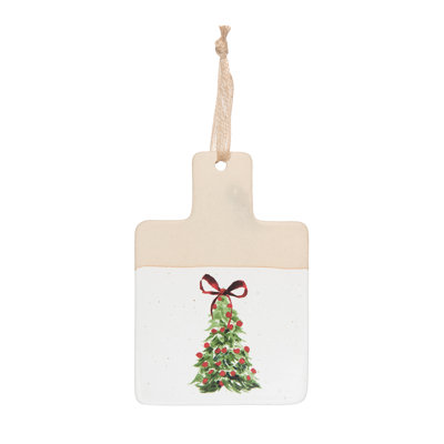 Arbre de fêtes en céramique avec plateau à fromage - plateau de service multicolore pour décoration de table de Noël - parfait pour un usage intérieur, les cadeaux et les cadeaux d'hôtesse - Célébrez la saison avec style!