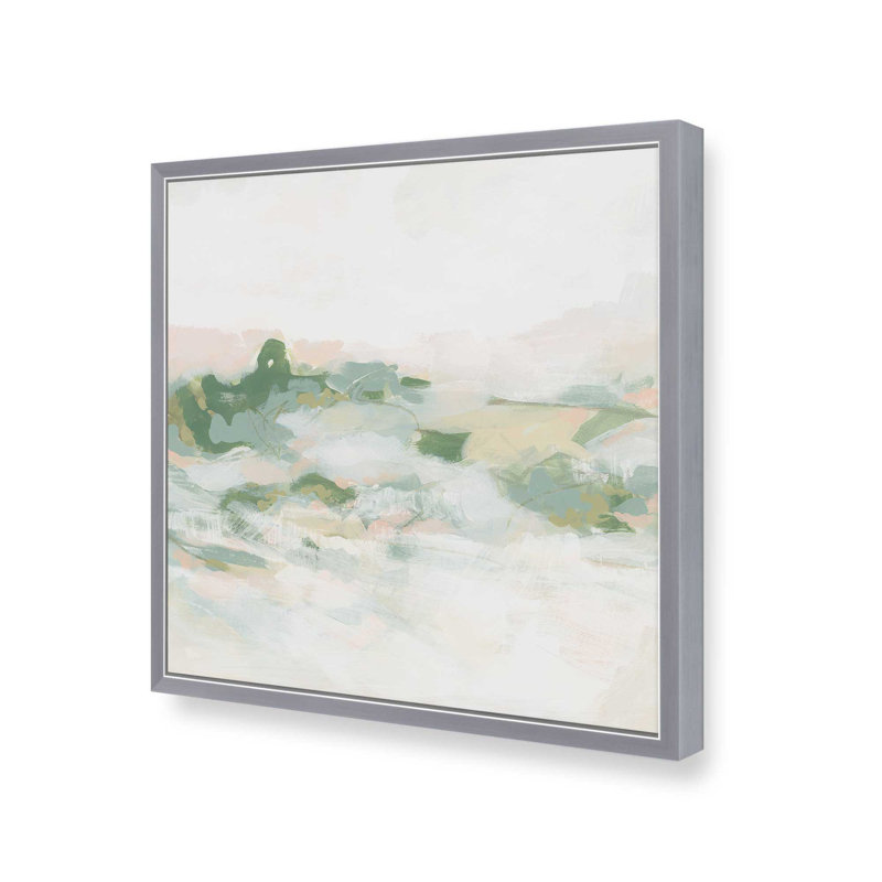 Pastel Wilderness I, H 21,75 po x l 21,75 po, Encadrement ouvert, chrome poli