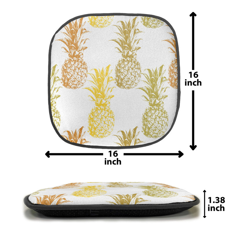 Outdoor 1.38'' Dining Chair Seat Cushion