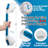 Shower Grab Bar 2 Pack Suction Grab Bars For Bathtubs And Showers, Heavy Duty Shower Handle Removable Bathroom Safety Grip For Seniors And Elderly, Shower Handrails No Drilling Waterproof, Blue-123110871