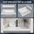 21 In. Engineered Stone Vanity Backsplash 4 In. Bathroom Vanity Back Splash In Carrara White