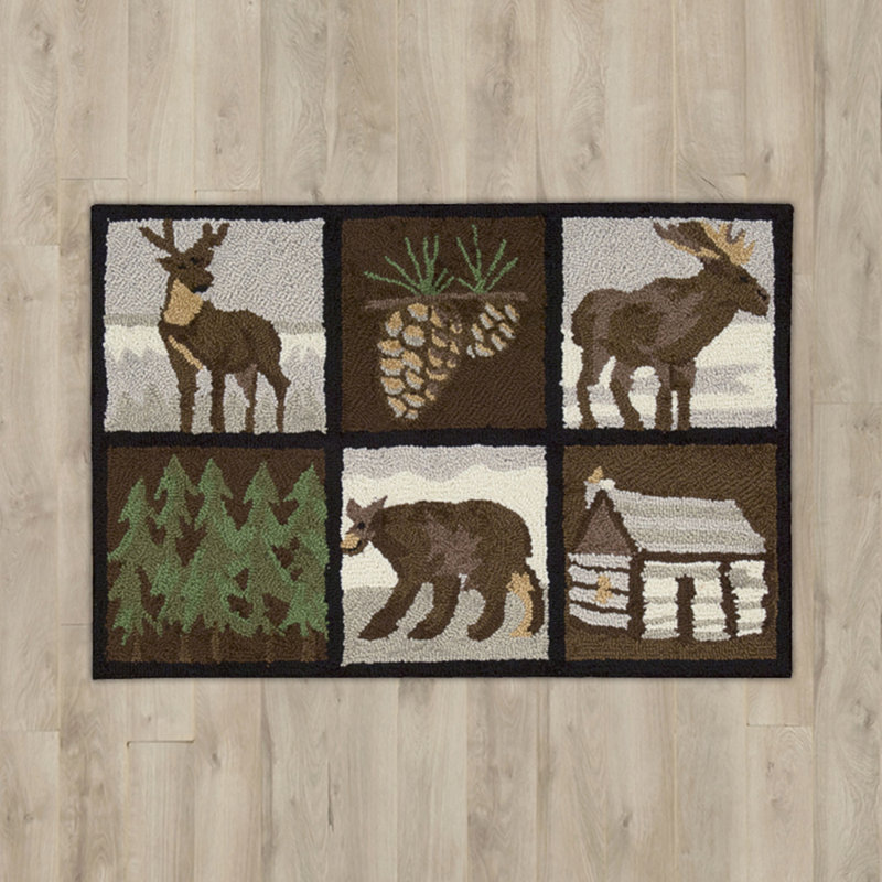 Tapis brun Woodley