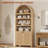 81" Tall Arched Cabinets Set Of 2, Oak-84382575