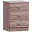 Maybery 3 - Drawer Bedside Table Nightstand-271345820