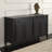 Retro Black Solid Wood Sideboard