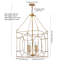 Lustre carré lanterne 4 lumières Ettinger