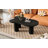 44'' X 25.9'' Cloud Coffee Table, Easy Assembly, Irregular End Table With Thick Tabletop, Black Center Table For Living Room | Gift Idea