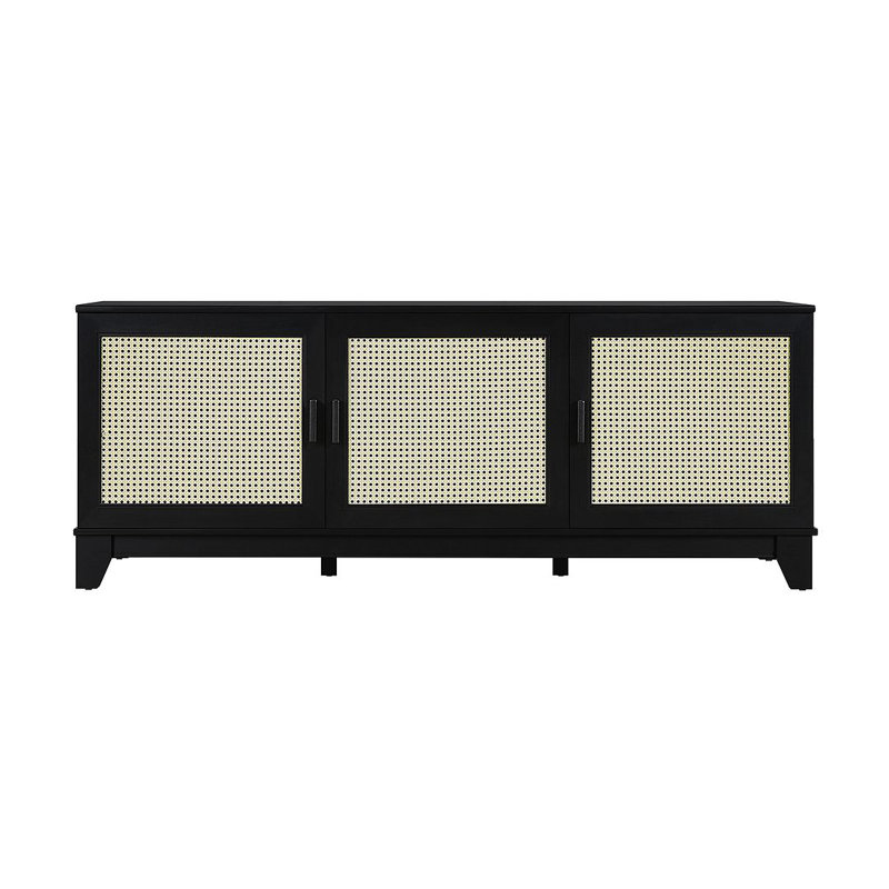 Cailidh 62.99'' W One-Piece Storage Credenza, Black