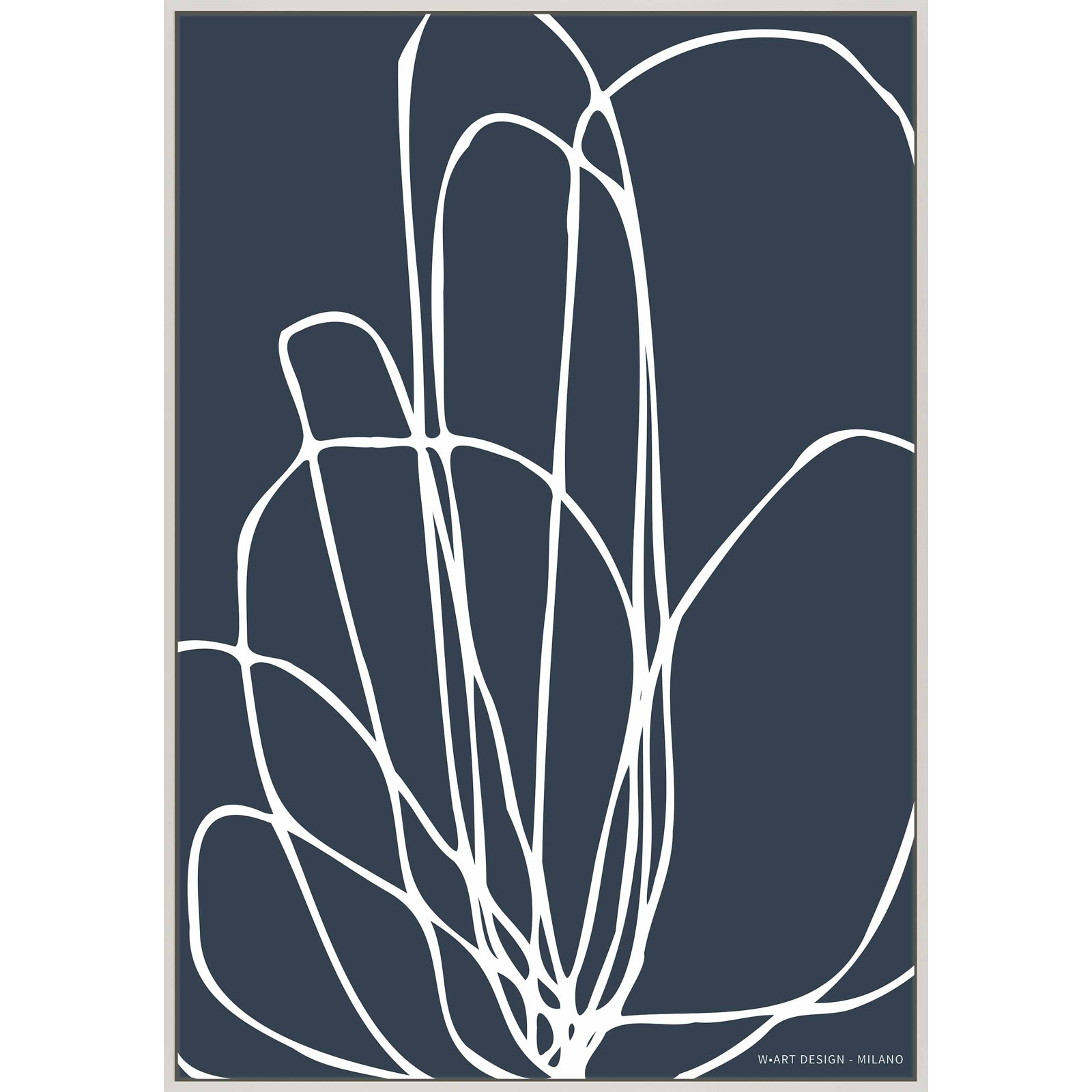 Tracings 4 by Romina Gadler, 20" H x 14" W x 1.25" D, White Framed Canvas