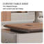 Bureau de direction en L 86,61 po brun simple et moderne-1393257137