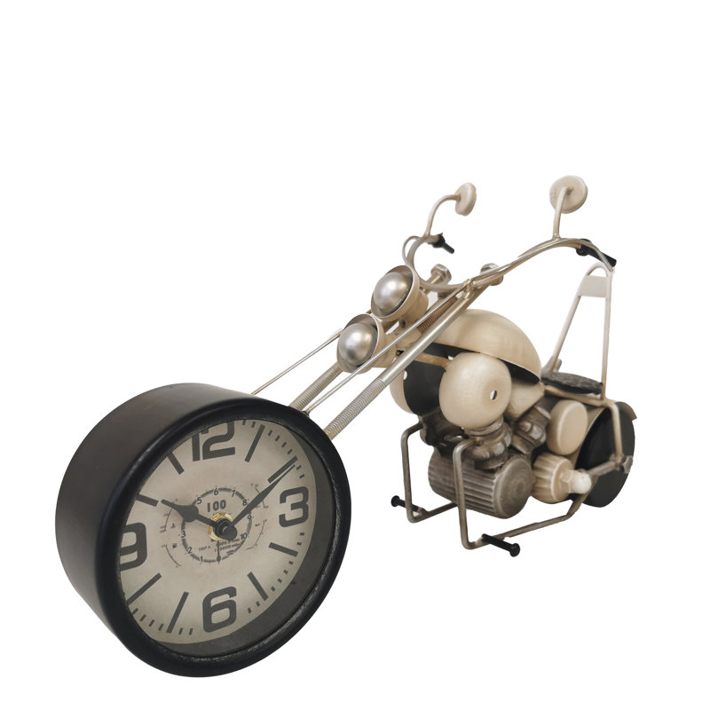 Analogue Metal Quartz Movement / Crystal Tabletop Clock in