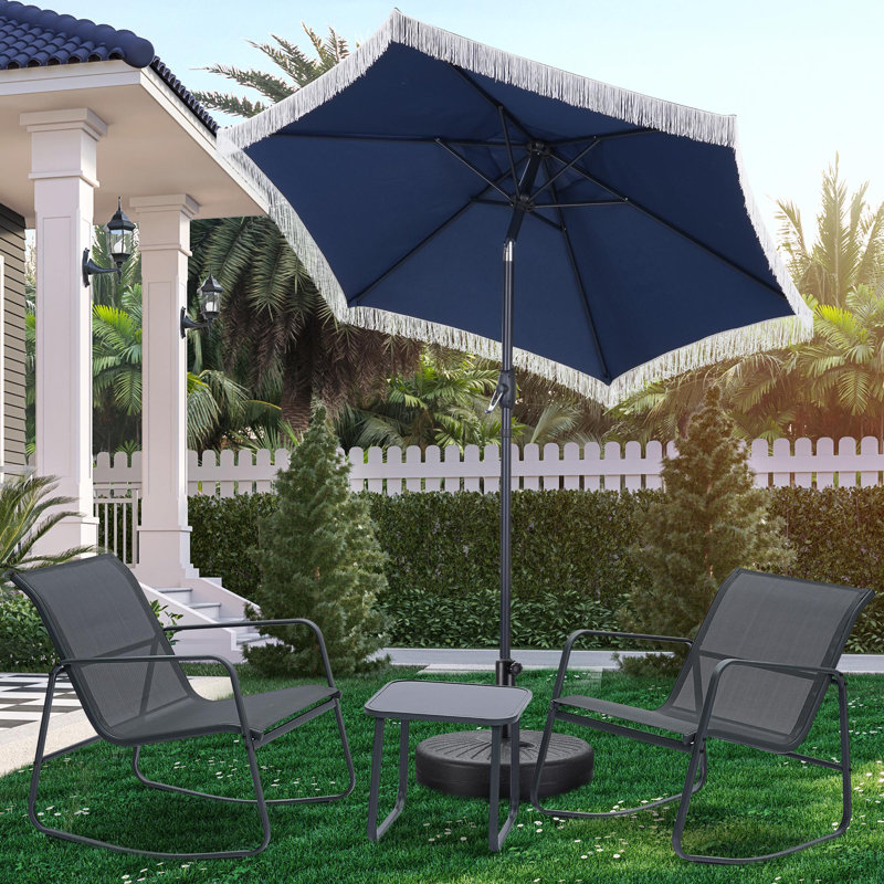 Ensemble bistro 4 pièces avec parasol